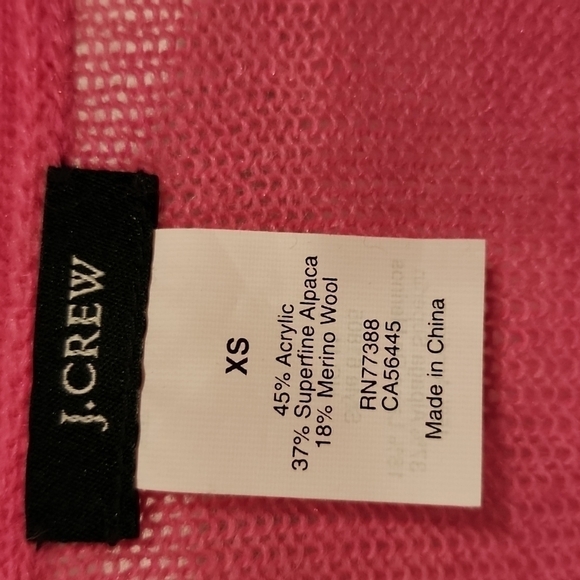 J. Crew Crystal Button Cardigan Superfine Alpaca Merino Wool Blend Sweater Cardi - Picture 4 of 9